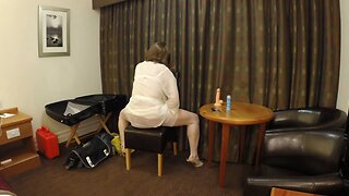 Tipping the Edge: Dildo Fun at a Hotel!