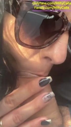 Blowjob for My Coworker in His Car – Public Parking Fun