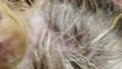 Granny sucksalot of cum from a military man