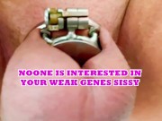 Sissy squirts her sterile load to interracial  porn angel scarlett black