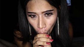 ”Dirty ladyboy screwed in tight anus after prick sucking action”