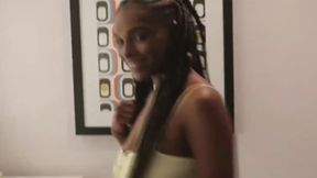 Busty Stepsis in Swimsuit Seduced Me in the hotel Bathroom