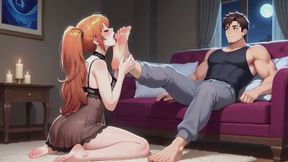 Male Feet Fantasies #3B: My Secret Craving for His Perfect Feet (Animated)