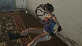 Jill Valentine Takes Deepthroat Hentai Challenge