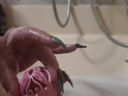 Getting my Tiny GirlCock Unlocked and Washed and immediately Relocked by Misstress