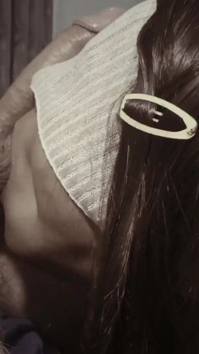 Blowjob and Ruined Twice for chastity slave   Clip 1