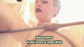 **** Kneel Down Toilet Slave Take My Golden Nectar **** POV