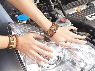 REAL CLIMAX during PUBLIC "gear stick repairing" #Superlatively good TUTORIAL how to fix "car problems"