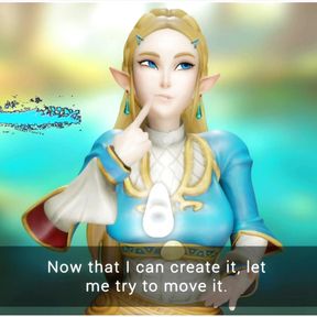 Royal Training - Zelda has made a floating light and is masturbating and fucking herself