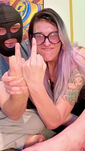 6'7 Giantess Hands Completely Dwarf His Tiny 6'3 Man Hands - Palm-to-palm Size Humiliation