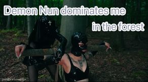 Demon nun dominates me in the forest