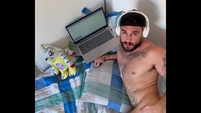 Puto tatuado tocando punheta