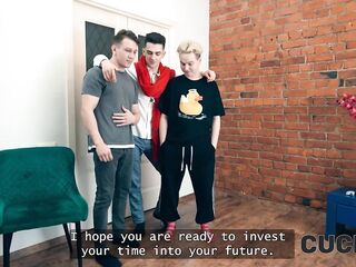 CUCK4K. Dp three-some with sexy wife and two strangers. Most excellent sex with Princess Lili