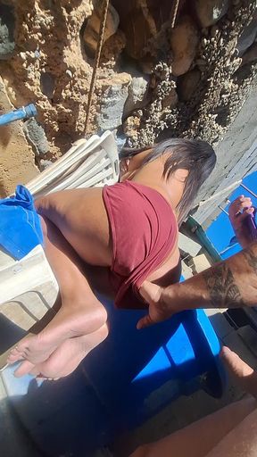 Anal Sex with My Big Ass Princess Outdoors