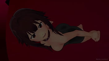 La caliente maga Megumin quiere follar luego de una ducha (hentai) (versi&oacute_n adulta)