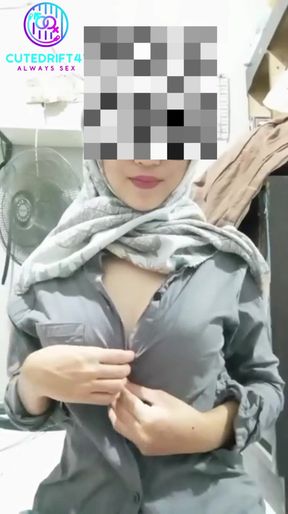 Indonesian Hijab Porn with Big Breasts