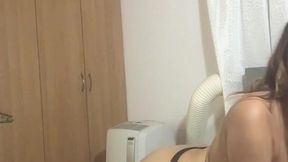 My roommate fucks me in the ass with her strapon
