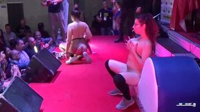 Three hot ladies engage in a steamy threesome with the OLDER WOMAN Zenda