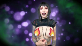 Hot, sensual Gothic tit worship - JOI, Halloween, Goth