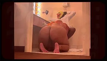 Charliee Nasty BBW Session with Gibby the Clown No download needed