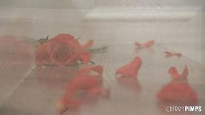 ”Spencer Bradley Masturbates in the Bathtub With Her Double Dildo”