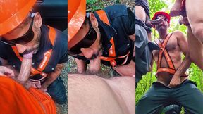 putaria entre trabalhadores fardados nas trilhas de curitiba