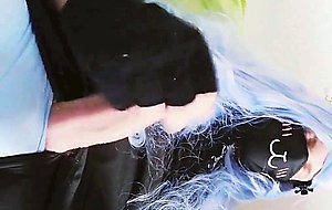 Femboy/ cosplay solo handjob ^^