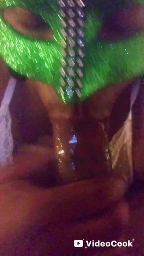 Messy Mouth in the Mask!