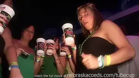 Chicks Flashing Tits During Huge Club Party With Mtv Djs