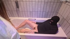 Pee Desperation with My Human Toilet Slave