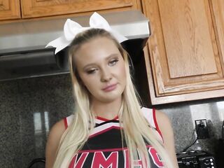Curvy Blond Cheerleader Likes Aged Chaps