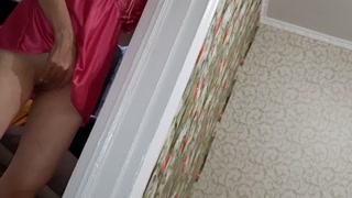 Our neighbor masturbates to our sex in secret from my girlfriend and I managed to film it on camera