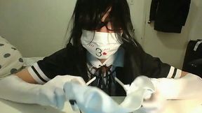 Chinese Stockinged Amateur Sissy Maid Swallows Every Drop