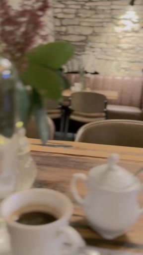 No Panties in a Cafe