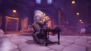 Werewolf takes Night Elf from Behind