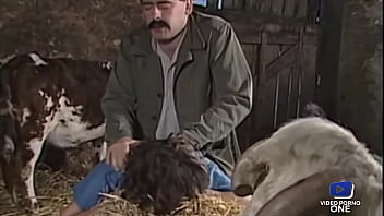 Brunette or blonde: He fucks 'em all in the vintage barn