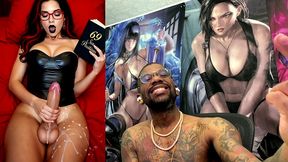 transgender stepmom jerks off while cumming and reading smut, ai generated