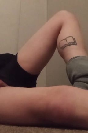 Teasing My Girldick Wearing Boxer-briefs and Leggings