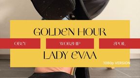 Golden Hour - Black & Gold High Heels by Lady Evaa | 1080p Version