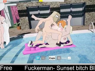 Fuckerman: Sunset slut Blitz (free game itchio) Adventure, Adult, Animation, Toon, fuckerman, futa, Manga, NSFW, summer, summertime, sunset-whore
