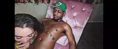 Tattooed muscular man wrecks her holes