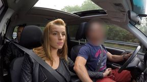 Amateur Chick with perfect ass and boobs gets paid for sex in car