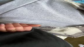 petite branlette en exterieur