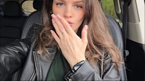 Jerking off My Pussy in the Car