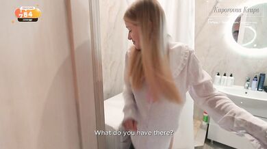 Fantastic sex with a stepbrother and a dildo | Kuporovaa Krupa