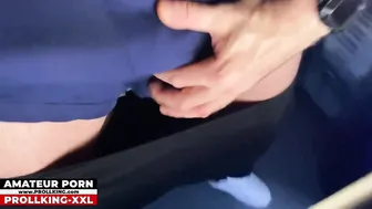 Twink Prollking Pumps His Monster Uncut Cock in Sportswear