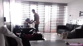 clean my space while I stroke my cock&#x1F32D; part 2