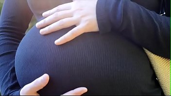 Pregnant MILF seduces young stud for iPhone sale