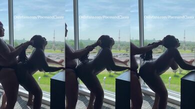 Curvy Latina roughly fucks her Ebony girlfriend with a strap on!