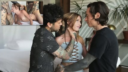 myra moans both guys cum inside teen